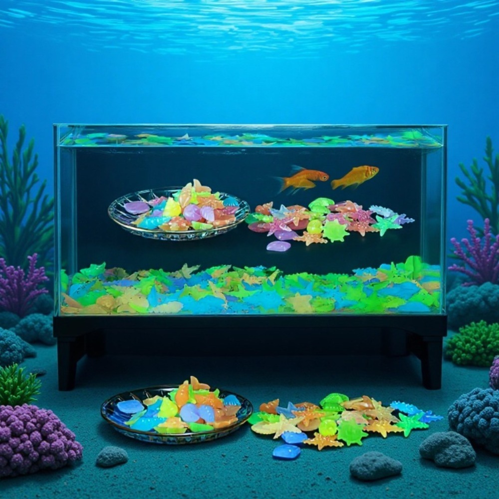 Aquarium Marine Stone - Gloeiende lichtgevende oceaanstenen Fluorescerende schelpen Kleurrijke