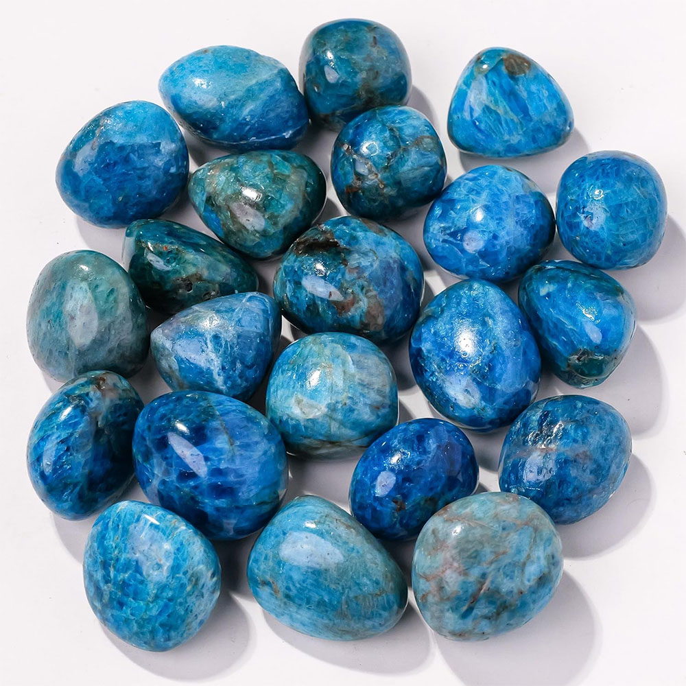 Aquarium Marine Stone - Natuurlijke blauwe apatiet kwartskristallen en genezing