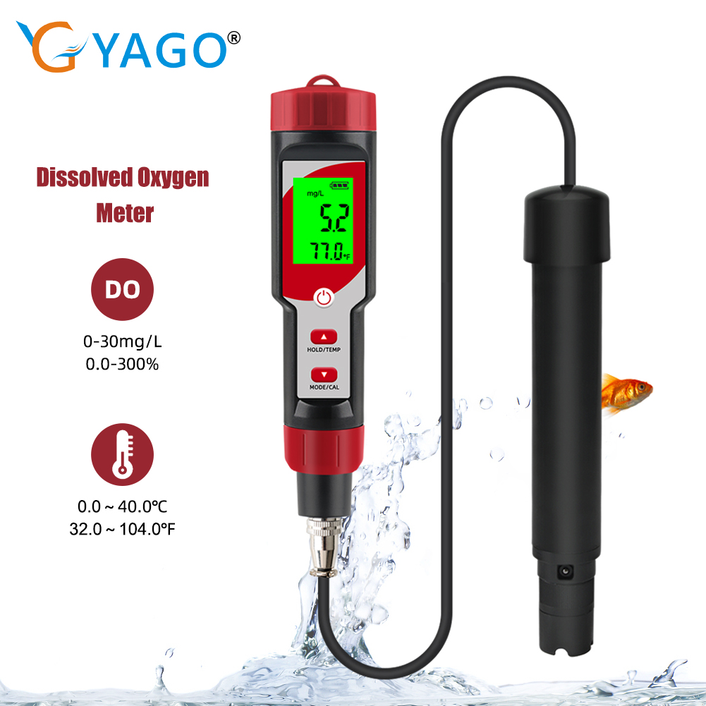 Marine Aquarium Hydrometer - Digitale Opgeloste Zuurstof Meter met ATC