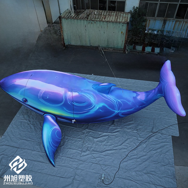 Marine Life Aquariums - Opblaasbare blauwe walvis, gebruikt als decoratief