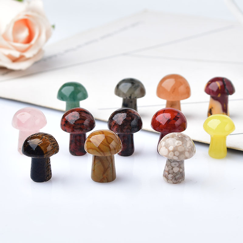 Aquarium Marine Stone - 10 Stuks Natuurlijke Kristal Mini Paddestoel