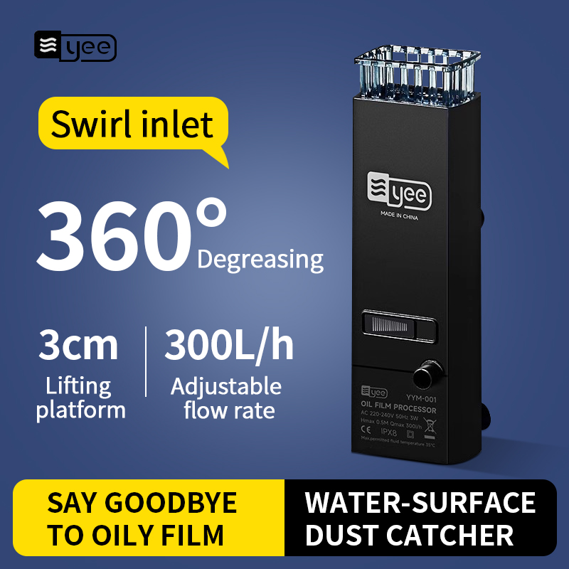 Marine Aquarium Water - 3W Aquarium Oppervlakteolie Skimmer Filter Mini