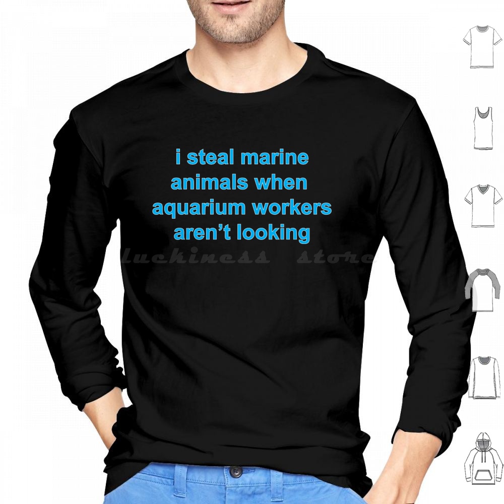 Marine Life Aquariums - Fishy Shirt Hoodie Katoen Lange Mouw