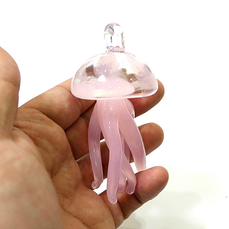 Marine Life Aquariums - Roze Kwallen Glazen Hanger Leuke Marine