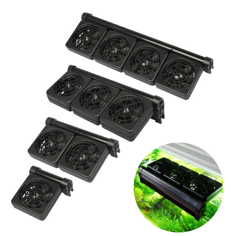 Marine Aquarium Water - 1/2/3/4 Aquariumventilatoren Koelers Watertemperatuurregeling Visbak Koelventilatorsysteem