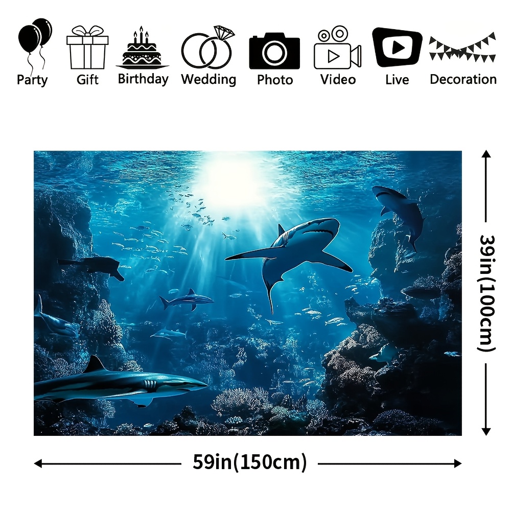 Majestueus diepzeehaai wandtap - Marine Life Aquariums recensie en prijs