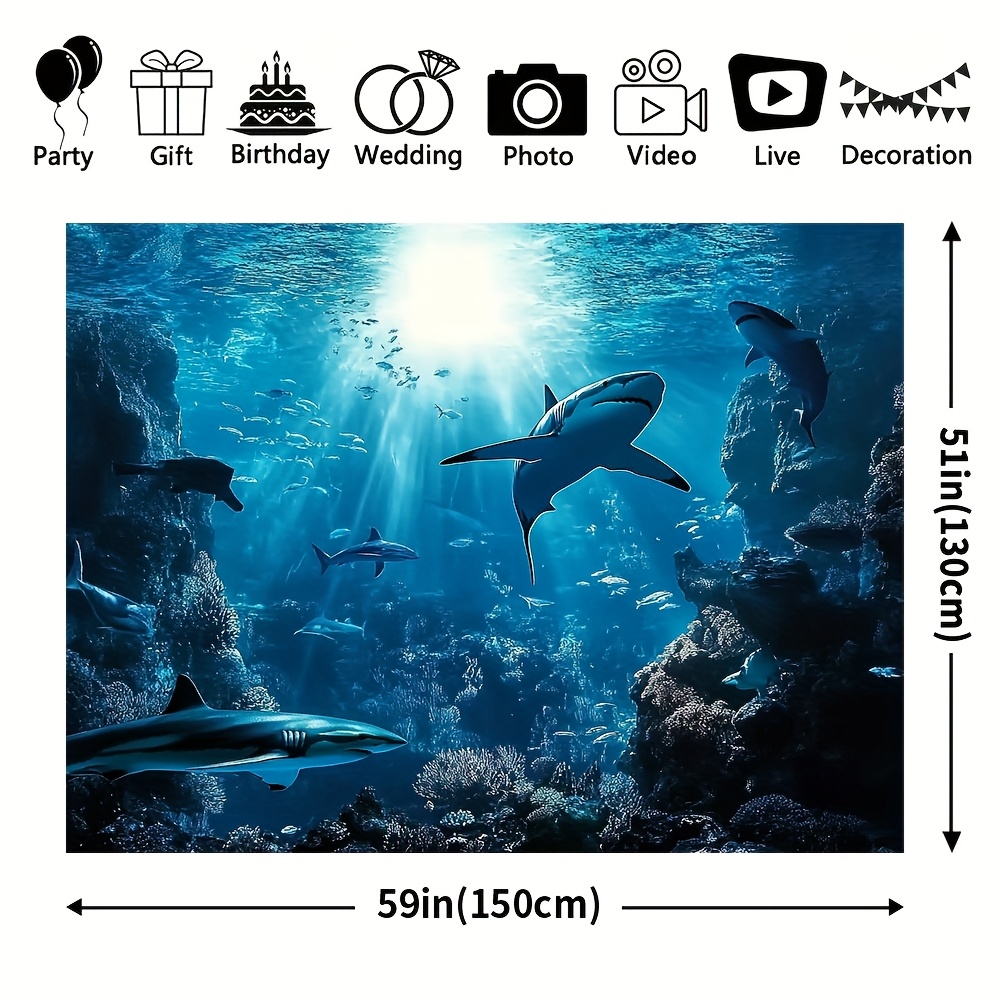 Majestueus diepzeehaai wandtap - Marine Life Aquariums recensie en prijs