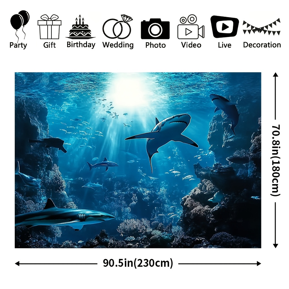 Majestueus diepzeehaai wandtap - Marine Life Aquariums recensie en prijs