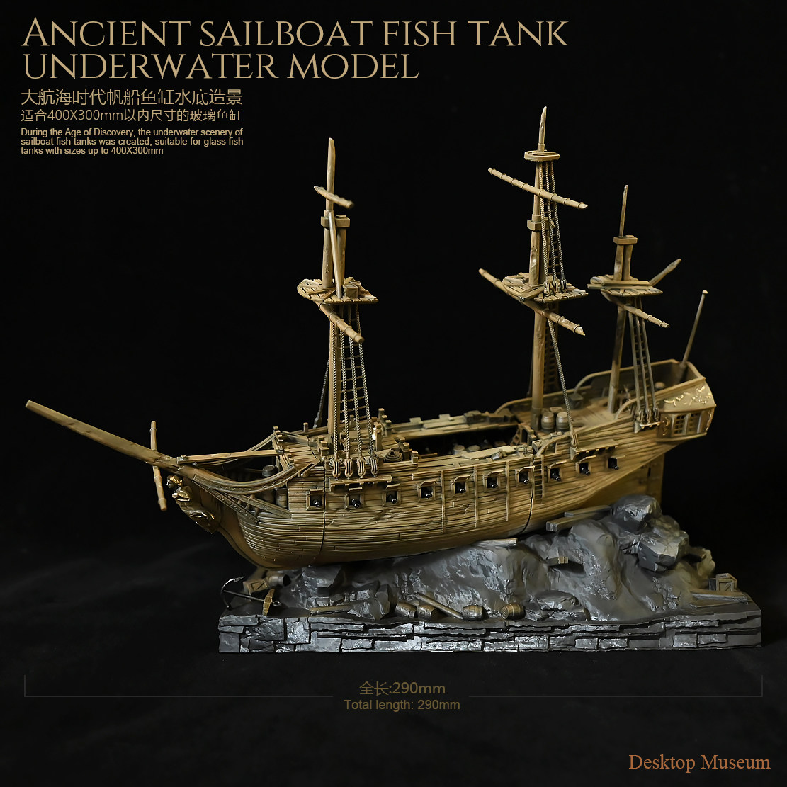 290mm Zeilschip Aquariumdecora - Marine Aquarium Epoxy recensie en prijs